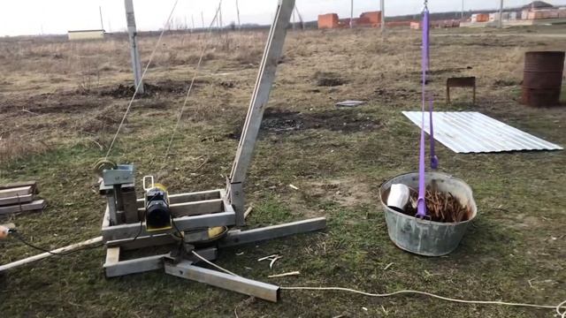 Кран своими руками для подъёма бруса 1часть смотреть онлайн