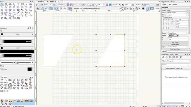 Vectorworks 4： Modifying 2D Objects смотреть онлайн