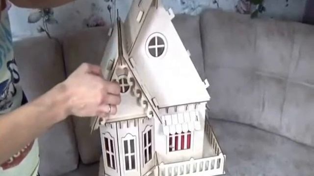 Домик деревянный. Игрушка для детей. Ссылка в описании смотреть онлайн