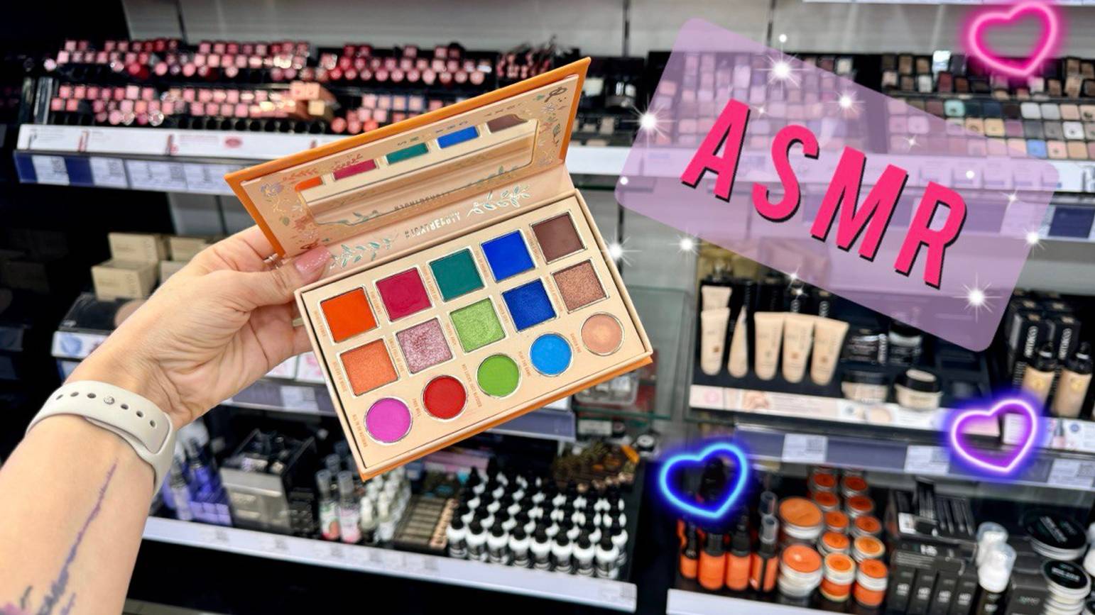 АСМР в магазине ЛЭТУАЛЬ, обзор стендов с косметикой, близкий шепот/ ASMR shopping смотреть онлайн