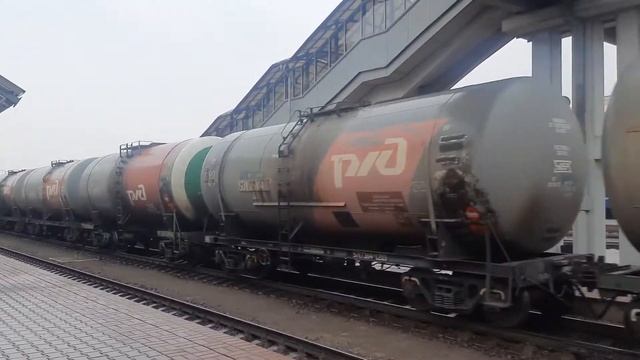 [РЖД] Тепловоз 2ТЭ25Км-0042.ст.Витебск. смотреть онлайн