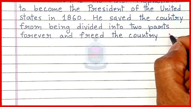 Essay On Abraham Lincoln In English. смотреть онлайн