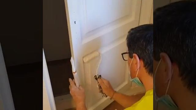 lacando puertas y Armarios con esmalte mate Titan mate ral 9003 смотреть онлайн