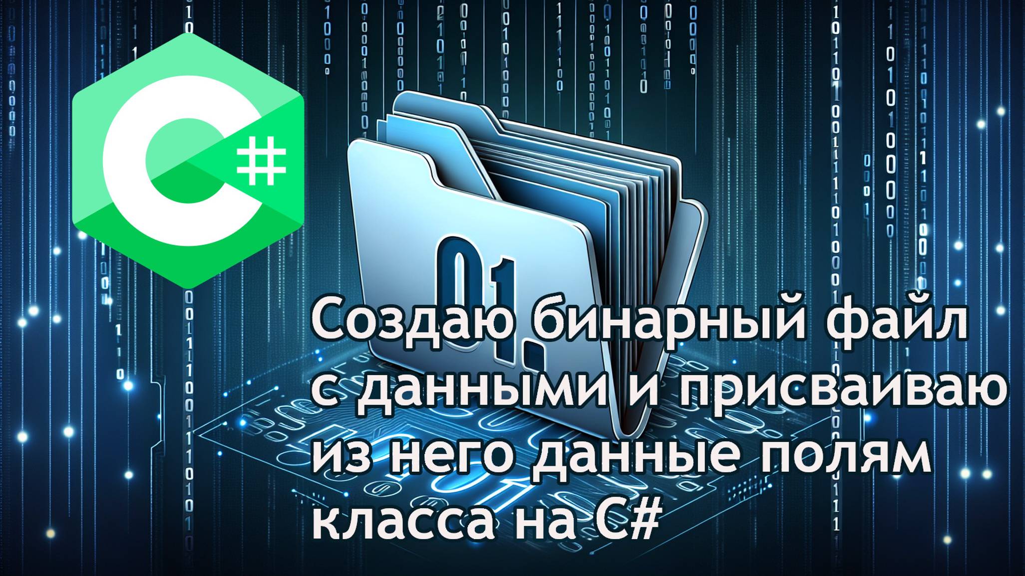 Создаю бинарный файл с данными и присваиваю из него данные полям класса на C# смотреть онлайн
