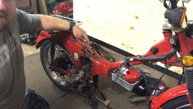 Ct110 postie fitting a 125cc engine pt 1 смотреть онлайн