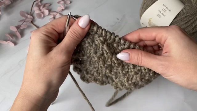 Фактурный узор спицами из лицевых и изнаночных смотреть онлайн