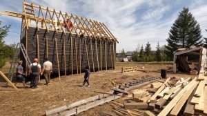 BarnHouse Black 5x9. Дома в стиле Барнхаус размером 5х9 своими руками! Каркасный дом.