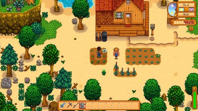 Прохождение Stardew Valley 1.5 / #4 - Строим птичник! смотреть онлайн