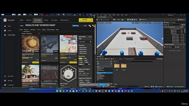 Unreal Engine 5.4 - Blueprints Шутер от первого лица (FPS)#1 смотреть онлайн