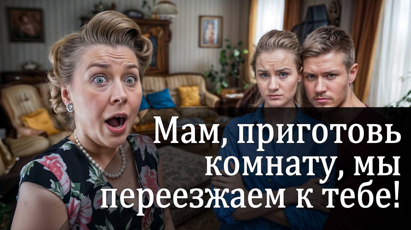 Мам, приготовь комнату! Мы переезжаем к тебе