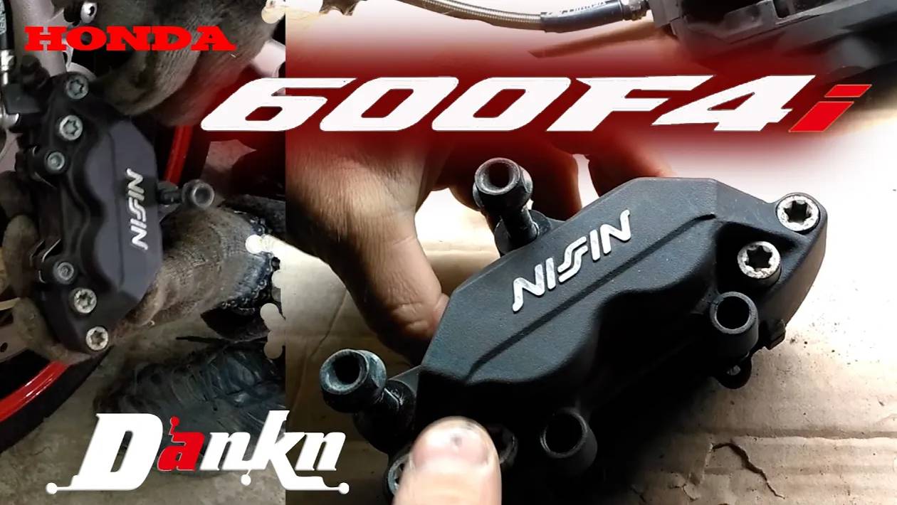 Обслуживание тормозных суппортов замена колодок CBR600F4i Brake pad смотреть онлайн