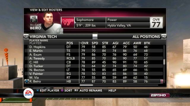 2011-2012 Virginia Tech Hokies American Football Team Roster NCAA Football 12 смотреть онлайн