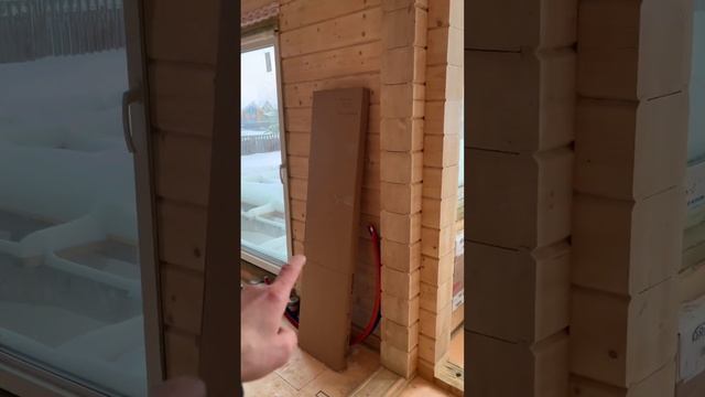 Дом клееный брус. Отопление Москва. Vaillant ecoTEC, eloBLOCK. смотреть онлайн