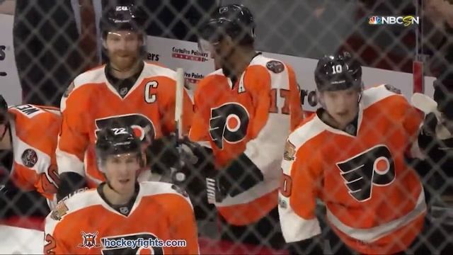 Gabriel Landeskog vs Sean Couturier. February 28, 2017 смотреть онлайн