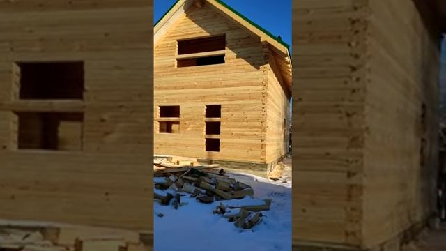 Обзор построенного дома 6 на 10 из бруса смотреть онлайн