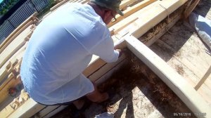 Процесс строительства дома из бруса