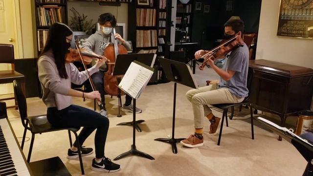 Dohnãnyi Serenade Trio, 1st movement, rehearsal performance смотреть онлайн