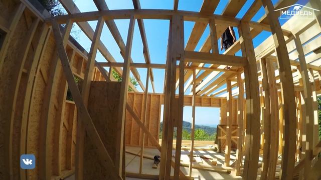 Строительная компания Медведь. Поэтапное строительство.Адлер посёлок Молдовка. смотреть онлайн