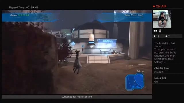 PS4 Goat Simulator Livestreaming by Quincy Martin: Part2 смотреть онлайн