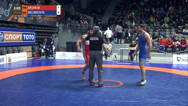 1/2 GR - 97 kg: M. BASAR (TUR) v. N. MELNIKOV (RUS) смотреть онлайн