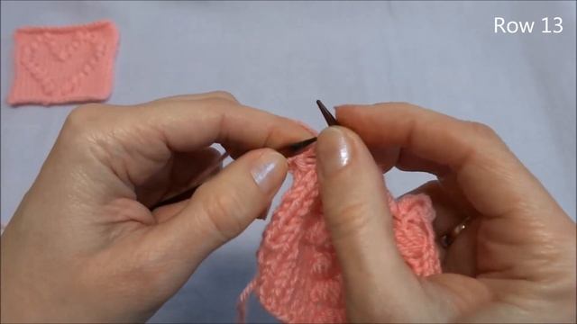 Herz mit Noppen - Heart with bobbles - Strickmuster - Knitting pattern смотреть онлайн