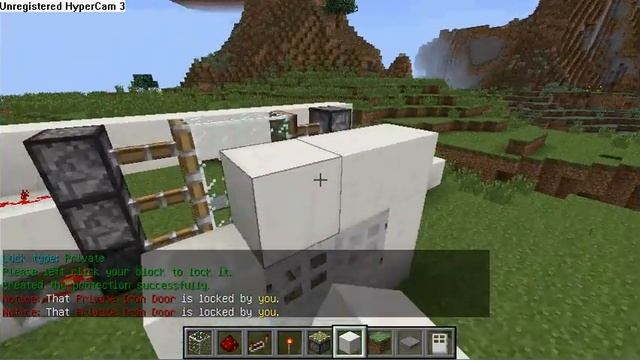 как сделать механическую дверь в minecraft смотреть онлайн