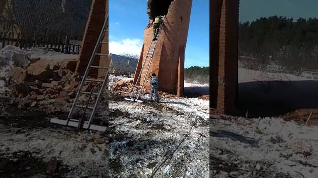 Демонтаж башни в Габишево . Буинские комикадзе 2 смотреть онлайн