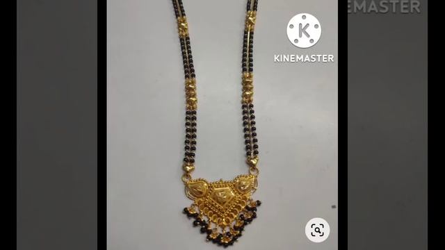 new latest gold black beads long chain collection || with weight 14 to 30 grams 😘 please subscribe смотреть онлайн