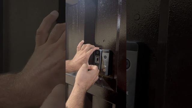 Процесс установки домофона с считывателем отпечатка пальца смотреть онлайн