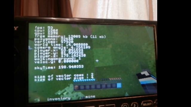 PSP MineCraft overclock! смотреть онлайн