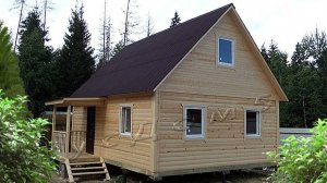 дом 6 на 8 с мансардой