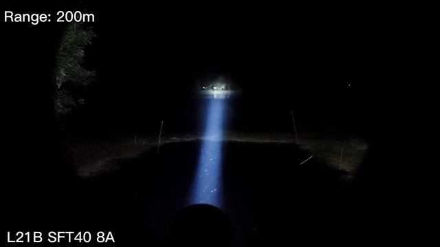 Convoy L21B SFT40 8A Driver VS Convoy L21A Culpm1 6A Ramping Driver | Test Range: 100m, 200m, 320m