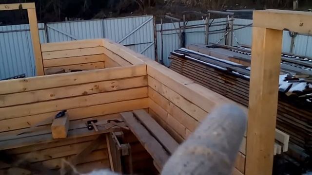 Дом из бруса | строительный марафон | день 08 смотреть онлайн