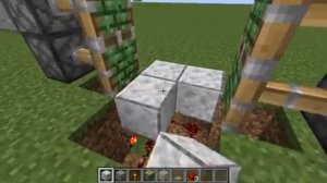 Как построить механическую дверь в майнкрафт|Туториал №1