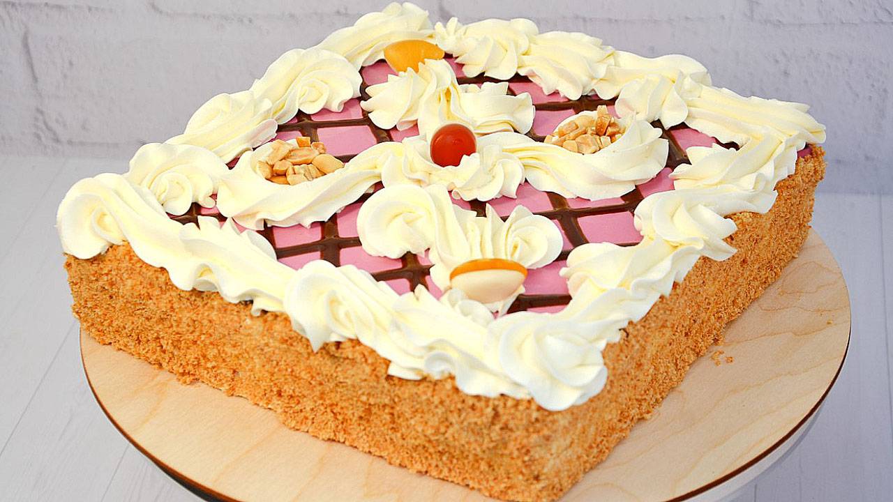 🎀 ТОРТ «АБРИКОТИН»—ВКУС ДЕТСТВА С РОЗОВОЙ ПОМАДКОЙ! Нежный крем, рассыпчатое тесто и аромат кураги✨ смотреть онлайн