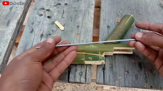 DIY Slingshot - I Made A Bamboo Slingshot
