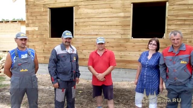 Строит-во дома из бруса д. Баранцево смотреть онлайн
