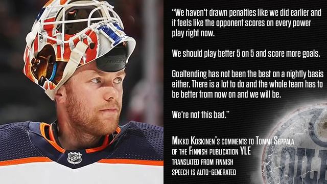 Mikko Koskinen Pushes Back At Dave Tippett's "Brutal" Comments About His Goaltending смотреть онлайн