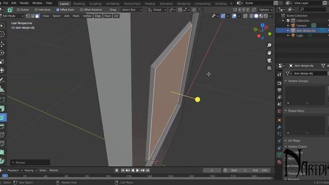 3D Arch'l.Tutorial ARCH'L DOOR DESIGN ( LW 3D 11.5 + BLENDER 3D 2.91 ) TIMELAPSED смотреть онлайн
