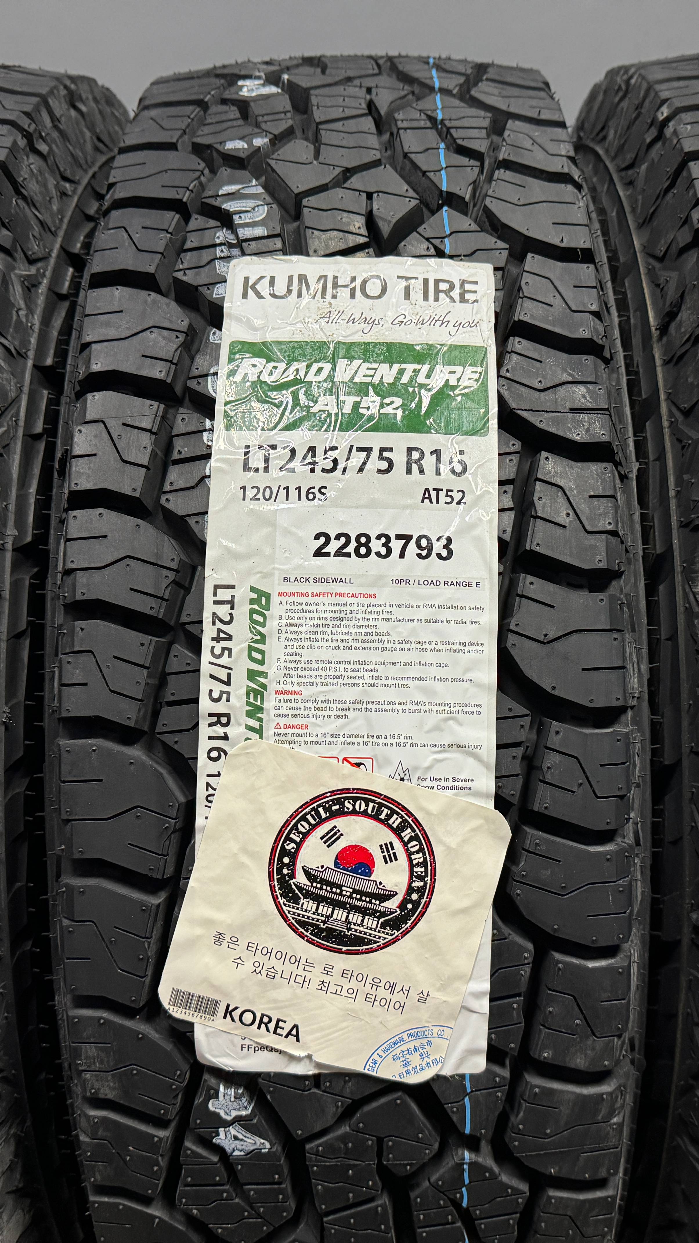 KUMHO ROAD VENTURE AT52 245/75 R16 120/116S