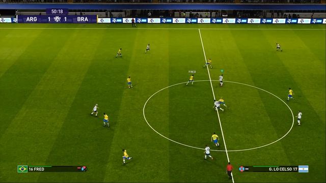 eFootball PES 2021 - Master League 2021/22 Gameplay 11 International Friendly (Argentina vs Brazil) смотреть онлайн