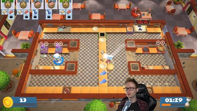 ТИМПЛЕЙ НА КУХНЕ - Overcooked 2 #2 - Прохождение в кооперативе смотреть онлайн