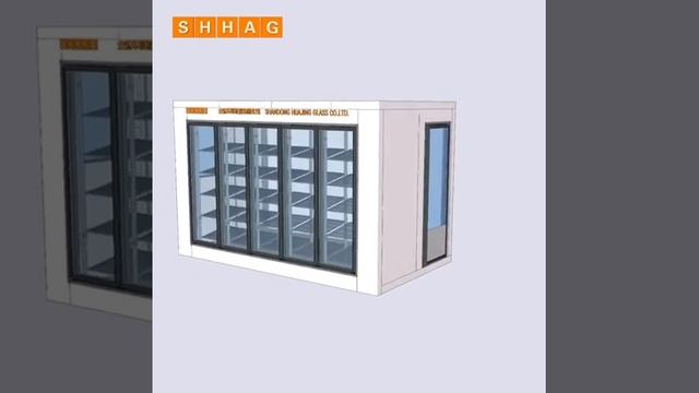 SHHAG - Display cold room commercial walk in cooler with glass door Walk in cooler&freezer смотреть онлайн