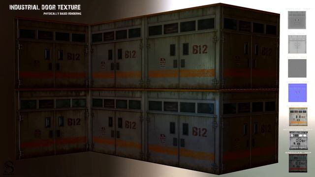 Industrial Door Texture смотреть онлайн