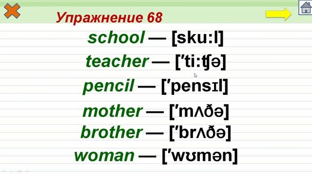 Упражнение 68. Правописание главных трудных слов смотреть онлайн