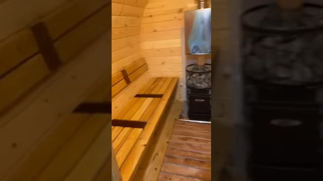 Круглая баня из ели, 4м в диаметре 2,15м 2-х секционная смотреть онлайн