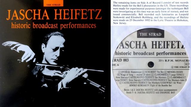 Dinicu: Hora Staccato - Jascha Heifetz, violin; Emanuel Bay, piano - Recorded in 1932 смотреть онлайн