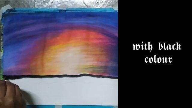 Basic tutorial for painting| purple sunset| смотреть онлайн