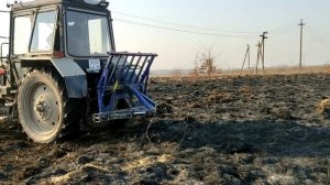 Корчеватель на МТЗ 82 подготовка к сенокосу.