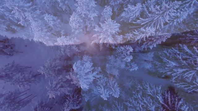 Зима, Спокойная музыка, Расслабление и Релакс, Красивое видео. смотреть онлайн